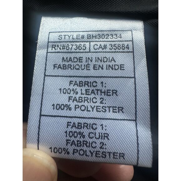 BB Dakota Moto Real Leather Jacket Black Asymmetrical Silver Zipper Modern Edgy - Picture 11 of 15